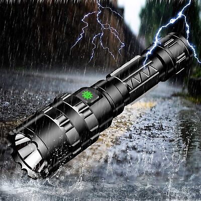 #ad Portable Tactical Gun Flashlight 20mm Rail MountSwitch for Hunting Shooting $26.31