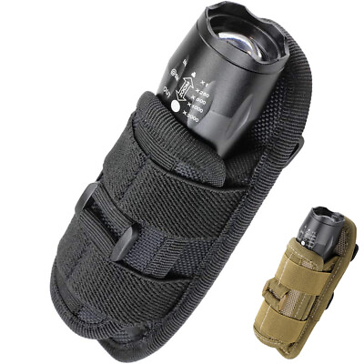 #ad Tactical Flashlight Holster Duty Belt Pouch Rotatable Clip 360 Degree Holder US $9.98
