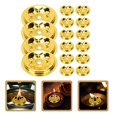 #ad 16Pcs Desk Simple Oil Lamp Wick Holders Wick Holders for Outdoor Replace $10.92