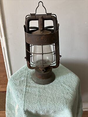 #ad Antique Dietz King Fire Dep Lantern Kerosene Vintage $175.00