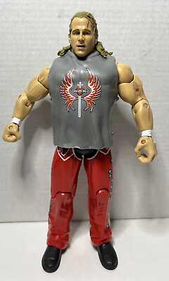 #ad WWE 2004 Jakks Pacific HBK Shawn Michaels Wrestling Action Figure Red Pants RARE $14.99