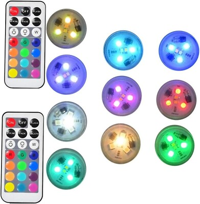#ad Paper Lantern Lights Battery Operated Remote Hanging Led 10 Pack Multicolor $28.97