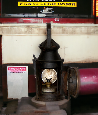 #ad 1850#x27;s Vintage Iron Railways Lanterns. Old India Kerosene Lighting Decor Lamps $230.00