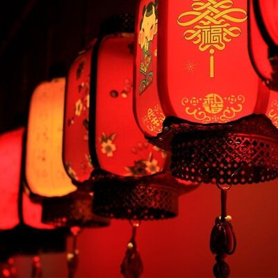 #ad Chinese Traditional Red Lantern Party Decor Palace Lantern Festival NO Led Light $30.47