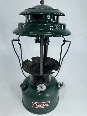 #ad Vintage Coleman Lantern Model 220J Double Mantle Dated 1 76 $25.00