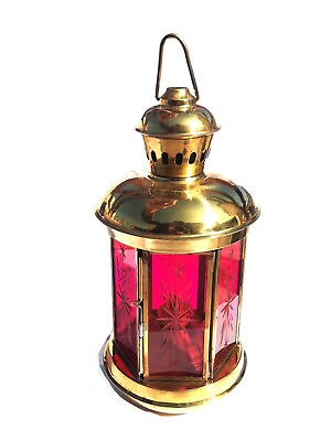 #ad Antique Marine Anchor Lantern Oil Lamp Ship Boat Light Maritime Nautical Design $59.00