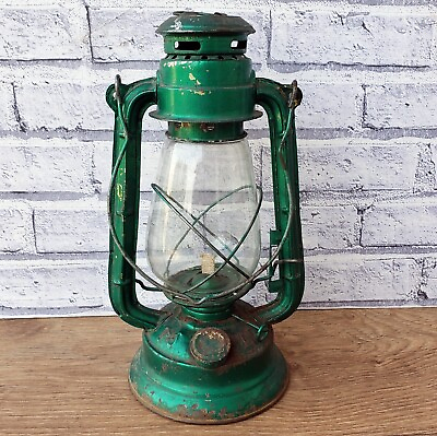 #ad Original Diamond Hurricane Lamp Old Antique Collectible Kerosene Vintage Lantern $68.00
