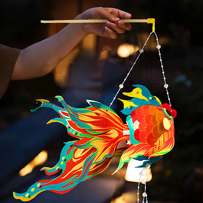 #ad Chinese New Year Paper Lantern DIY Fish Shaped Handmade Lantern $30.23