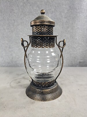 #ad Small Cute Farmhouse Candle Lantern Distressed Look 8quot; $22.98