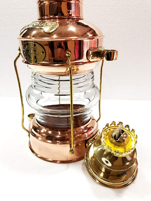 #ad Nautical Antique 14quot; Ship Lamp Boat Copper Brass Oil Lantern Maritime Decor $109.50