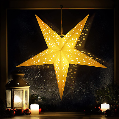 #ad Paper Star Lantern 24 Inch 8 Mode 50 Leds Firework Fairy String Lights Light u $35.64