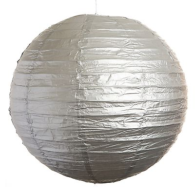 #ad Set of 3 Silver Paper Party Wedding Lanterns 12quot; 16quot; and 20quot; sizes $16.95