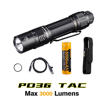 #ad Fenix PD36 TAC 3000 Lumens Tactical Flashlight Torch $92.95