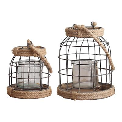 #ad Metal Candle Lanterns Decorative Lanterns Cage Candle Holder for Patio Decor $39.43