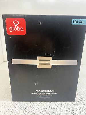 #ad Globe Electric Marseille 91000615 Brass 2 Light 24quot;W LED Bath Bar $32.99
