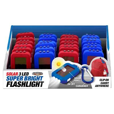 #ad Blazing LEDz Solar 18 lm Assorted LED Flashlight AAA Battery Pack of 24 $67.14