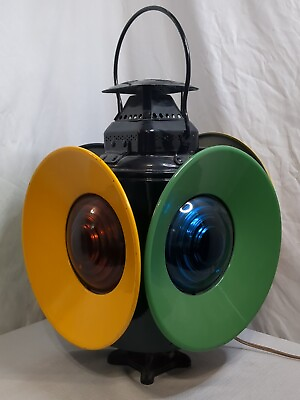 #ad #ad Vintage Adlake Non Sweating Railroad Switch Signal Lantern Lamp Chicago Working $399.99
