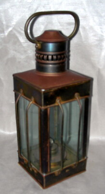 #ad Vintage Carriage Hurricane Oil Kerosene Lamp Lantern Made In India w Patina $29.99