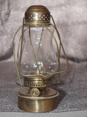 #ad Vintage Brass Orion Skaters Oil Lantern Lamp Made In Germany VGC Unfired $199.95