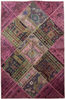 #ad 4#x27; x 6#x27; Red Antique Traditional Patchwork Rug 22151 $813.50