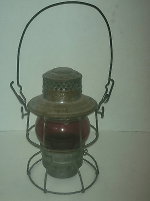 #ad Antique Adlake Kero Red Globe 1921 1923 2 32 Railroad Lamp Light Train Lantern $199.99