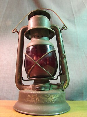 #ad #ad Rare Antique Embury Supreme Oil Lantern Minneapolis Paving Department Red Globe $99.00