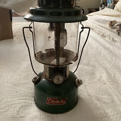 #ad Coleman model 220 k dual mantle kerosine lantern preowned $29.00