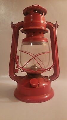#ad 11 Inch Red Kerosene Hurricane Lantern $22.95