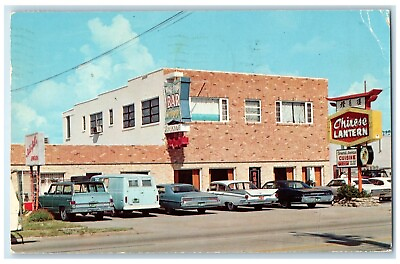 #ad 1975 Chinese Lantern Restaurant Cars Daytona Beach Shores Florida FL Postcard $29.95
