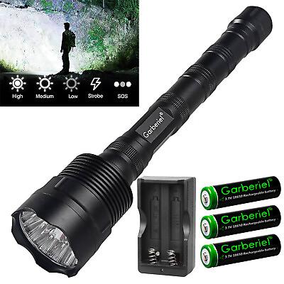 #ad Garberiel 990000Lumens 14 x LED Tactical Flashlight Torch Super Bright Lamp $23.99