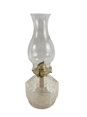 #ad Vintage Lamplight Farms Glass Kerosene Lantern $55.09