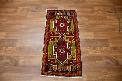 #ad Top Condition Red Antique 2x4 Anatolian Turkish Oriental Area Rug $288.00