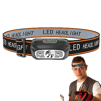 #ad LED USB Rechargeable Headlamp Bright Camping Headband Flashlight Adjustable $10.57
