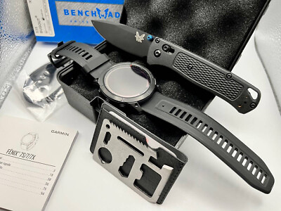 #ad Garmin Fenix 7X Sapphire Solar Smartwatch GPS Multisport 51mm Watch FREE KNIFE $699.69