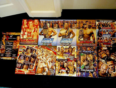 #ad WWE Official Souvenir Oversized Program lot of 11 1999 2013: John Cena CM Punk $200.00