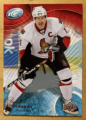 #ad Daniel Alfredsson 2009 19 Upper Deck Ice #39 Ottawa Senators NM MT $1.06
