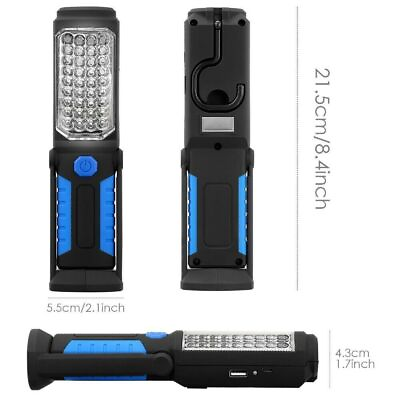 #ad COB LED Magnetic Work Light Outdoor Mechanic Flashlight Lamp USB Rechargeable $19.14