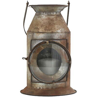 #ad Gray Metal Decorative Candle Lantern with Handle $30.70