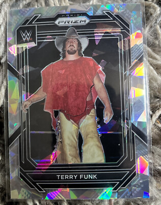 #ad 2023 #114 Terry Funk Panini Prizm WWE RAW Silver Cracked Ice Prizm $5.00