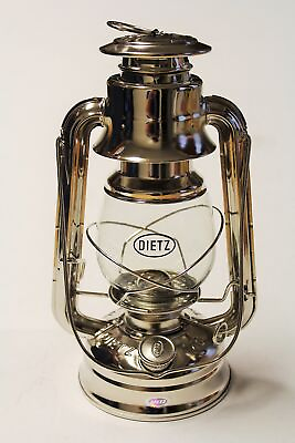#ad Dietz Original #76 Oil Lamp Burning Lantern Nickel Plated $95.46
