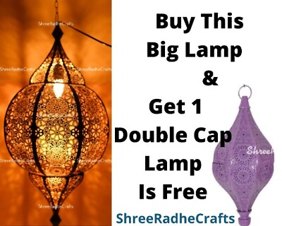 #ad #ad Moroccan Lantern Lamp Shades Lighting Turkish Hanging Lamp Hole Seljuks Pattern $179.99