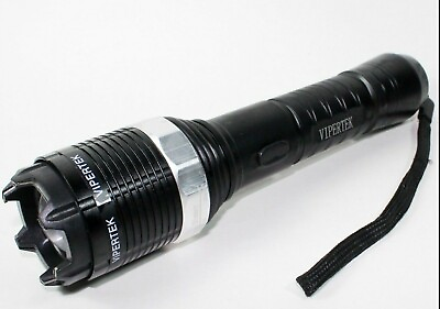 #ad #ad VIPERTEK VTS T01 Metal 550 BV Stun Gun Rechargeable LED Flashlight with Holster $28.98