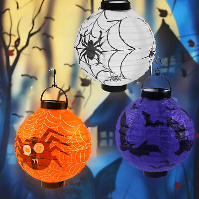 #ad Paper Lamp Eye catching Non glaring Halloween Paper Lanterns Decor 3 Styles $7.30