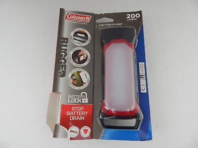 #ad Coleman LED 2 IN 1 Utility Light 200 Lumens with Battery Lock. New $36.99