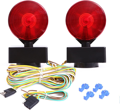 #ad 12V Two Sided Magnetic Towing Light Kit for Trailer RV Boat Truck Magnetic Stre $36.24