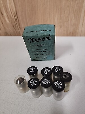 #ad Box Of 8 Monarch Oil Burner Nozzles .80 60º NS $18.00