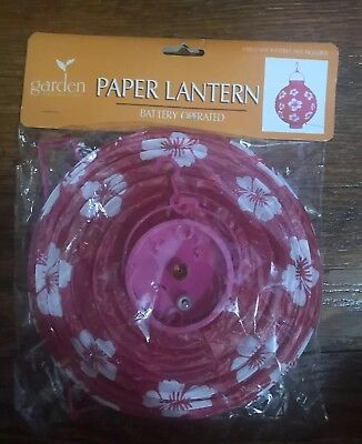 #ad #ad Pink Paper Lantern Battery Operated $9.00