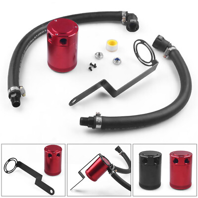 #ad Red Oil Separator Oil Catch Can For 2015 2022 Challenger Hellcat Passenger Side $56.49
