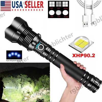 #ad Rechargeable 9900000LM LED Flashlight Tactical Police SuperBright Torch Zoomable $19.11