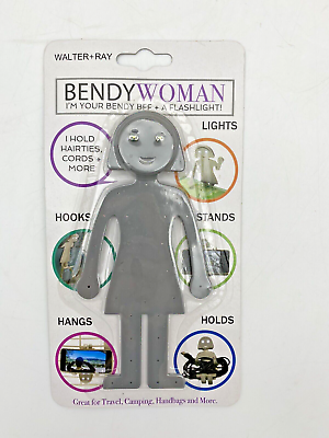 #ad Device Holder Bendy Woman Flashlight Cord Hairties Handbag Phone Travel Holder $15.00
